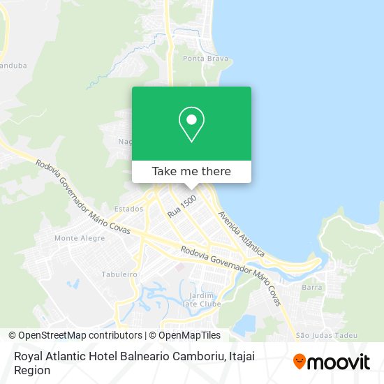 Mapa Royal Atlantic Hotel Balneario Camboriu