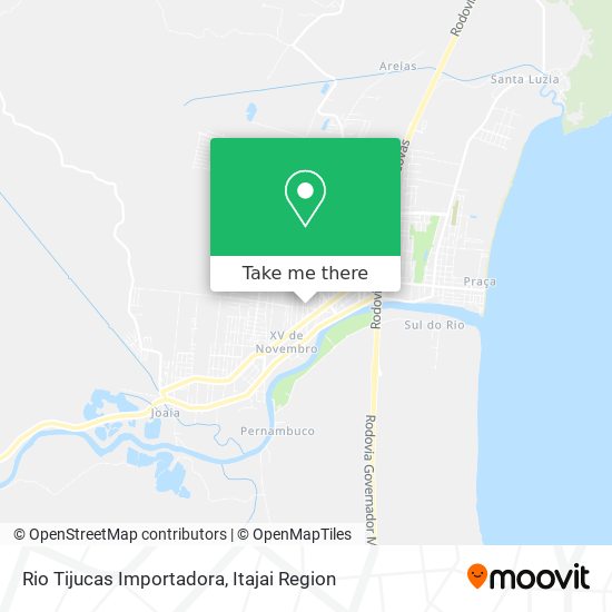 Mapa Rio Tijucas Importadora