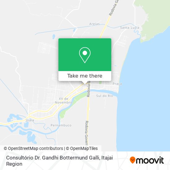 Consultório Dr. Gandhi Bottermund Galli map