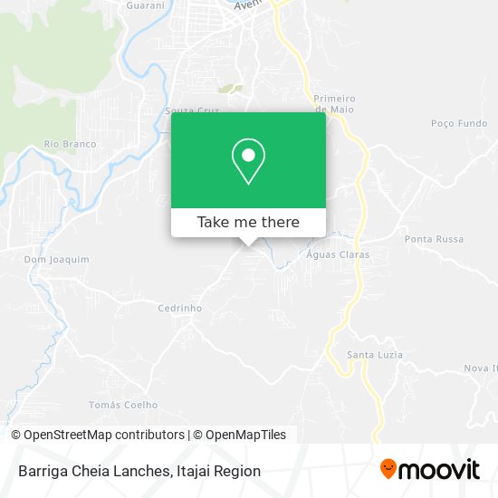 Barriga Cheia Lanches map
