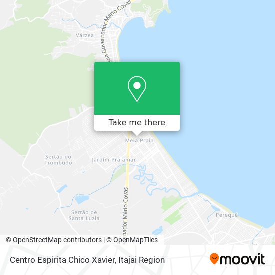 Mapa Centro Espirita Chico Xavier