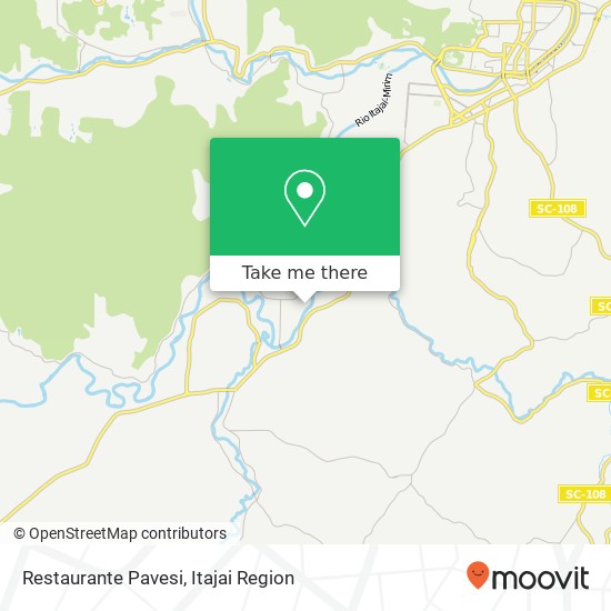 Mapa Restaurante Pavesi