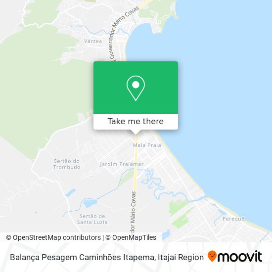 Mapa Balança Pesagem Caminhões Itapema