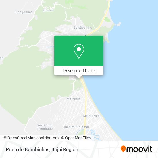 Praia de Bombinhas map