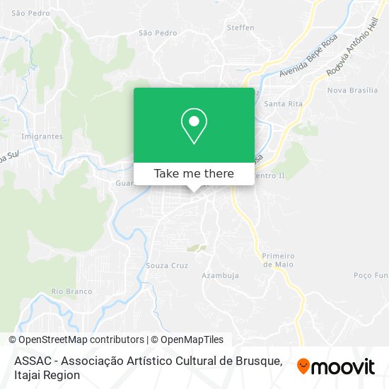 Mapa ASSAC - Associação Artístico Cultural de Brusque