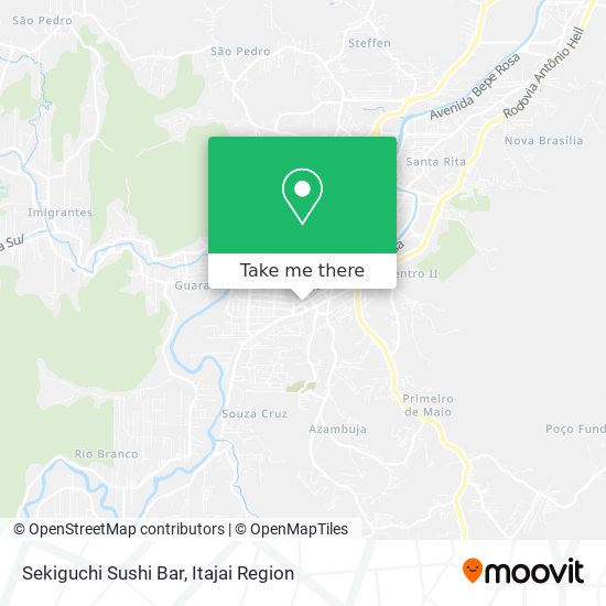 Mapa Sekiguchi Sushi Bar
