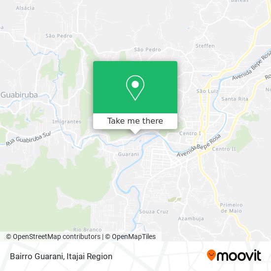 Bairro Guarani map