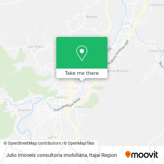 Mapa Julio Imoveis consultoria imobiliária