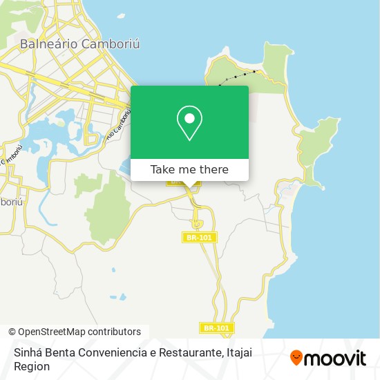 Mapa Sinhá Benta Conveniencia e Restaurante