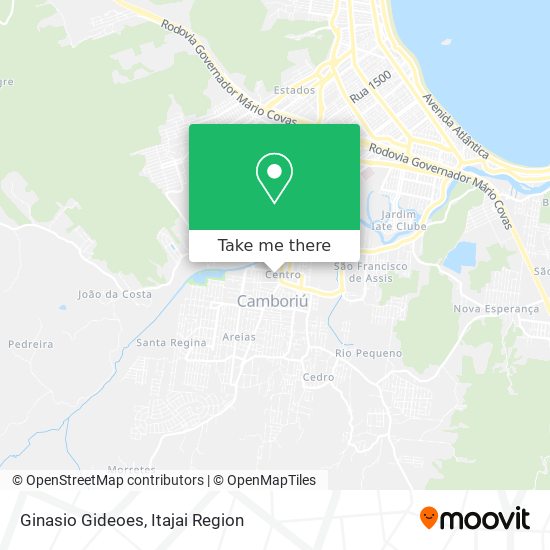 Ginasio Gideoes map