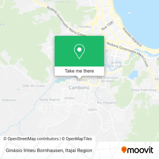 Ginásio Irineu Bornhausen map