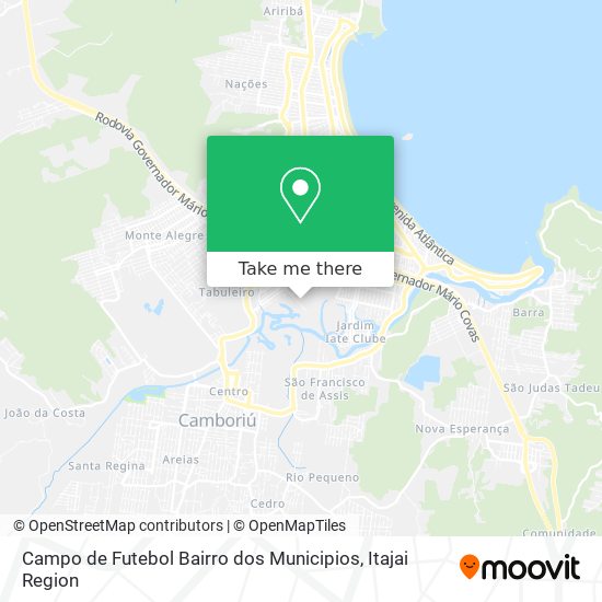 Mapa Campo de Futebol Bairro dos Municipios