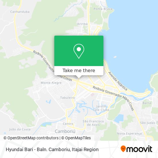 Mapa Hyundai Bari - Baln. Camboriu