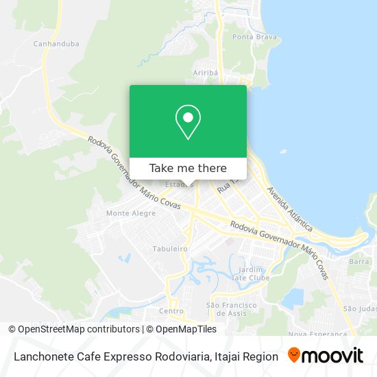 Mapa Lanchonete Cafe Expresso Rodoviaria