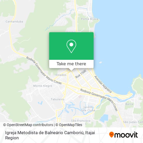 Mapa Igreja Metodista de Balneário Camboriú