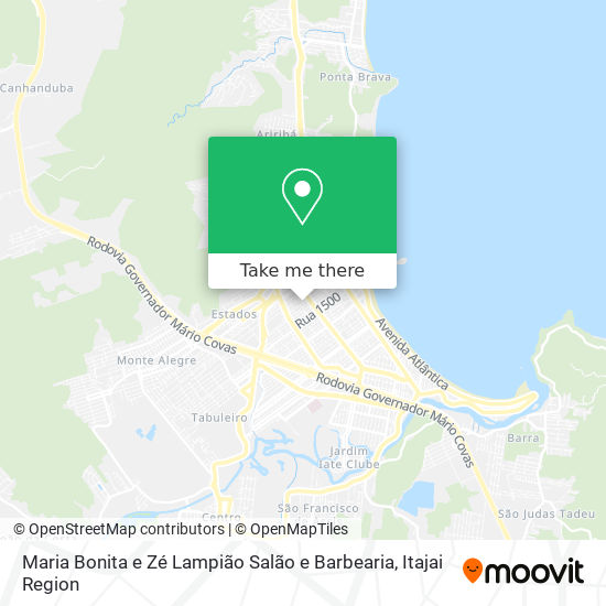 Mapa Maria Bonita e Zé Lampião Salão e Barbearia