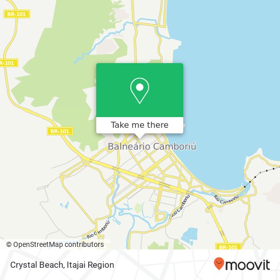 Mapa Crystal Beach