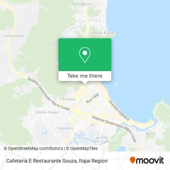 Mapa Cafeteria E Restaurante Souza