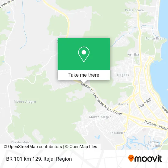 BR 101 km 129 map