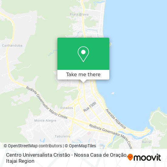 Mapa Centro Universalista Cristão - Nossa Casa de Oração