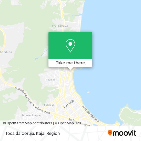 Toca da Coruja map