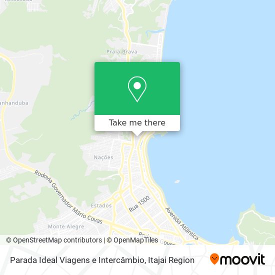 Mapa Parada Ideal Viagens e Intercâmbio