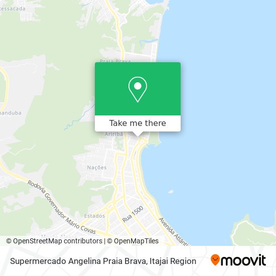Supermercado Angelina Praia Brava map
