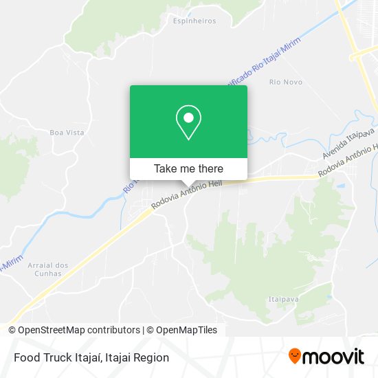 Food Truck Itajaí map
