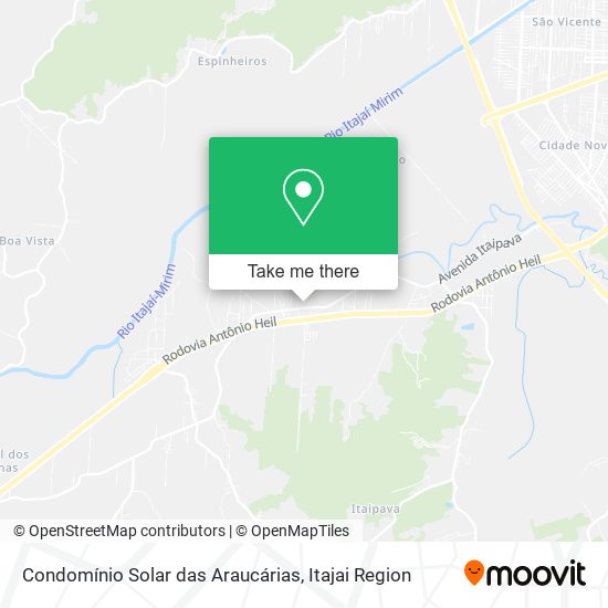 Condomínio Solar das Araucárias map