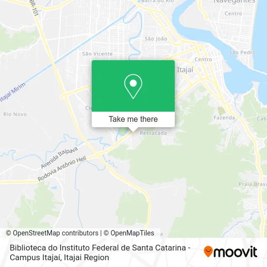 Biblioteca do Instituto Federal de Santa Catarina - Campus Itajaí map
