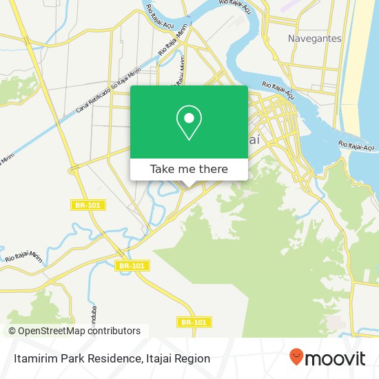 Mapa Itamirim Park Residence