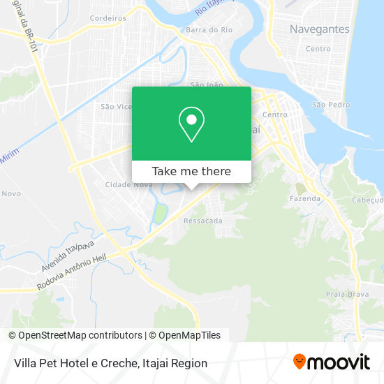 Villa Pet Hotel e Creche map