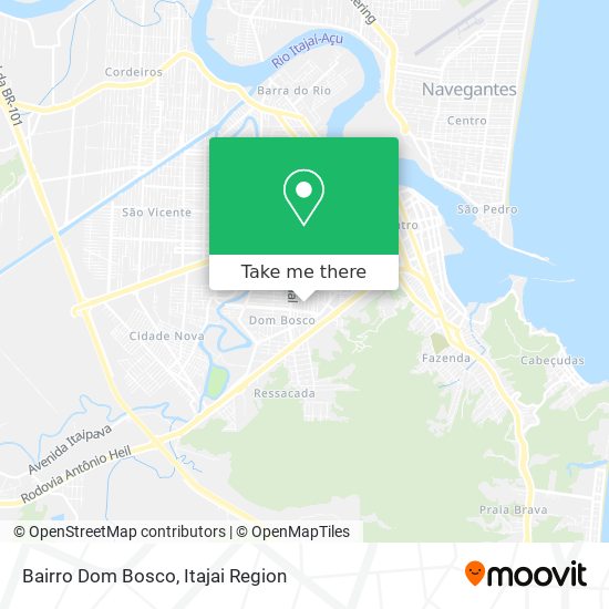Bairro Dom Bosco map