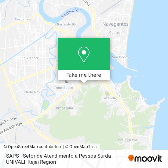SAPS - Setor de Atendimento a Pessoa Surda - UNIVALI map