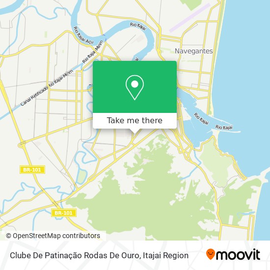 Clube De Patinação Rodas De Ouro map