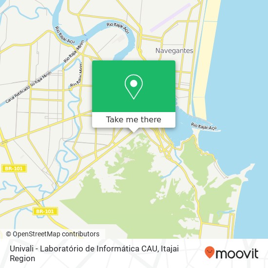 Univali - Laboratório de Informática CAU map