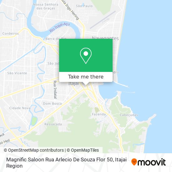 Mapa Magnific Saloon Rua Arlecio De Souza Flor 50