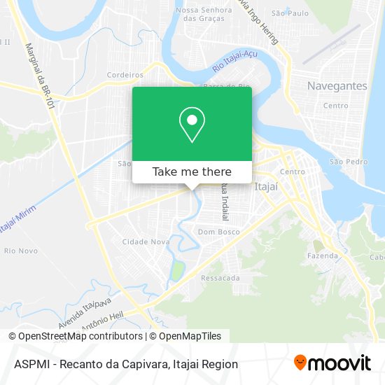 ASPMI - Recanto da Capivara map
