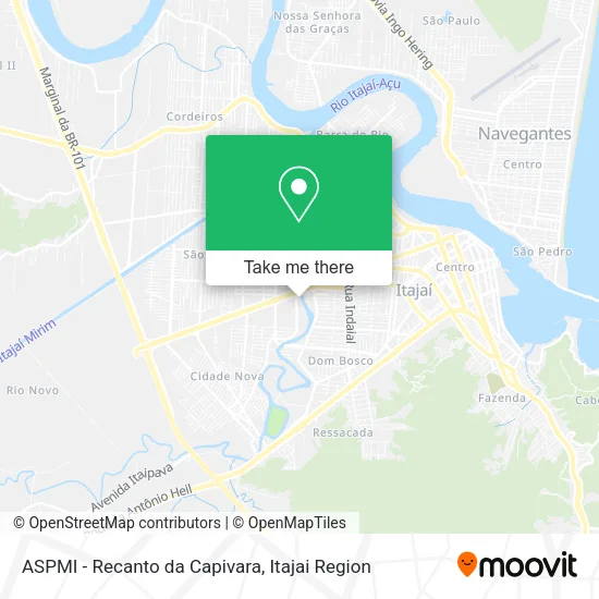 ASPMI - Recanto da Capivara map
