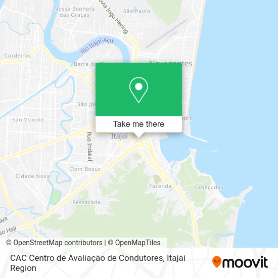 CAC Centro de Avaliação de Condutores map