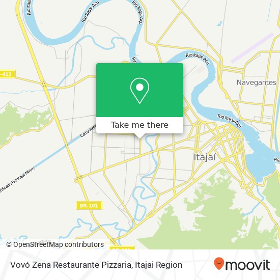 Mapa Vovó Zena Restaurante Pizzaria