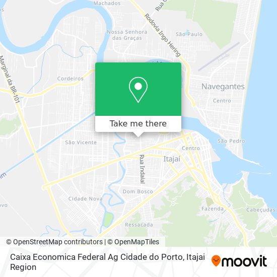 Mapa Caixa Economica Federal Ag Cidade do Porto