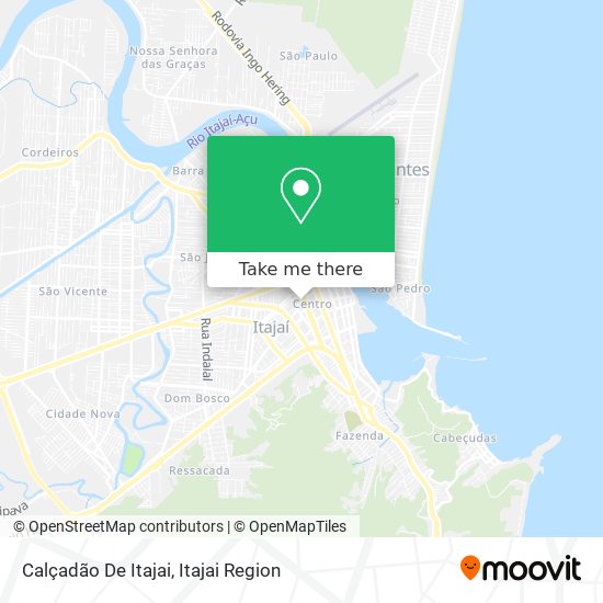 Mapa Calçadão De Itajai