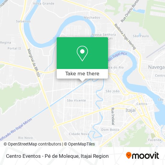 Centro Eventos - Pé de Moleque map