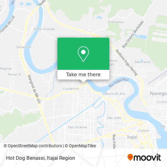 Mapa Hot Dog Benassi