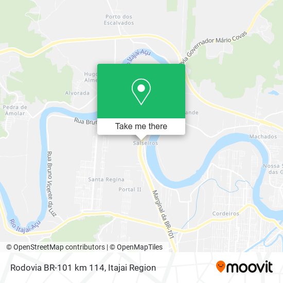 Rodovia BR-101 km 114 map