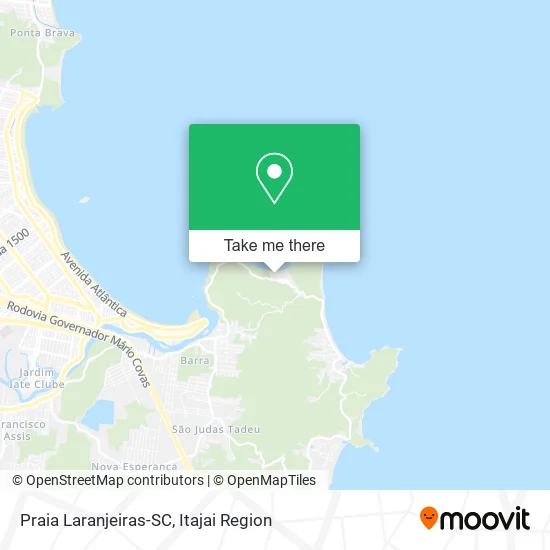 Praia Laranjeiras-SC map