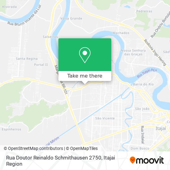 Mapa Rua Doutor Reinaldo Schmithausen 2750