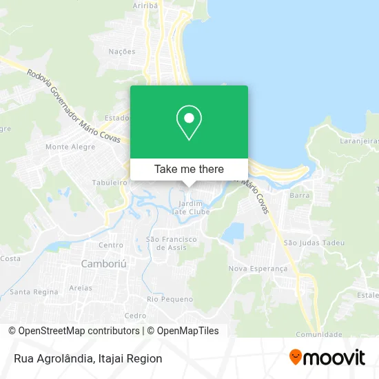 Rua Agrolândia map
