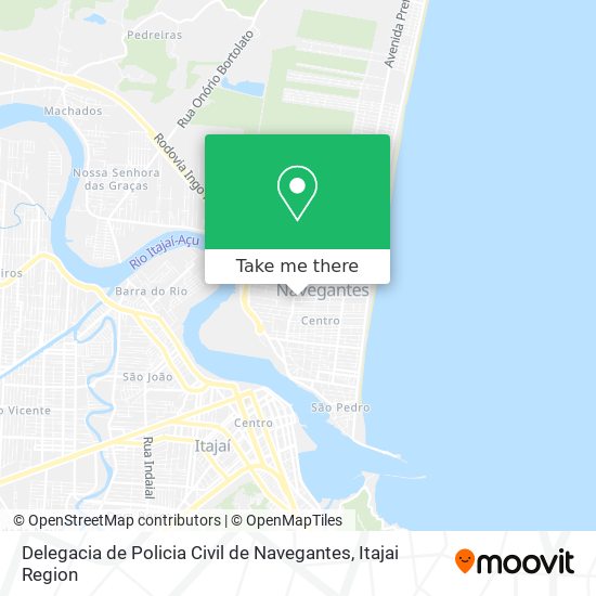 Mapa Delegacia de Policia Civil de Navegantes